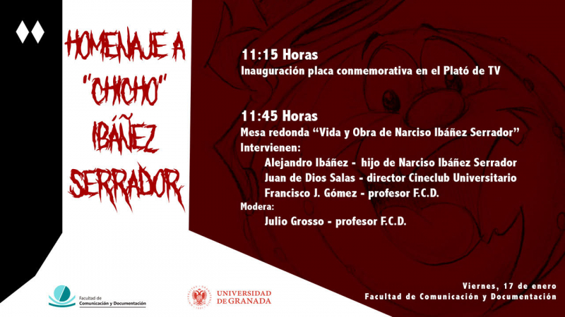 Cartel Homenaje a Chicho Ibáñez Serrador