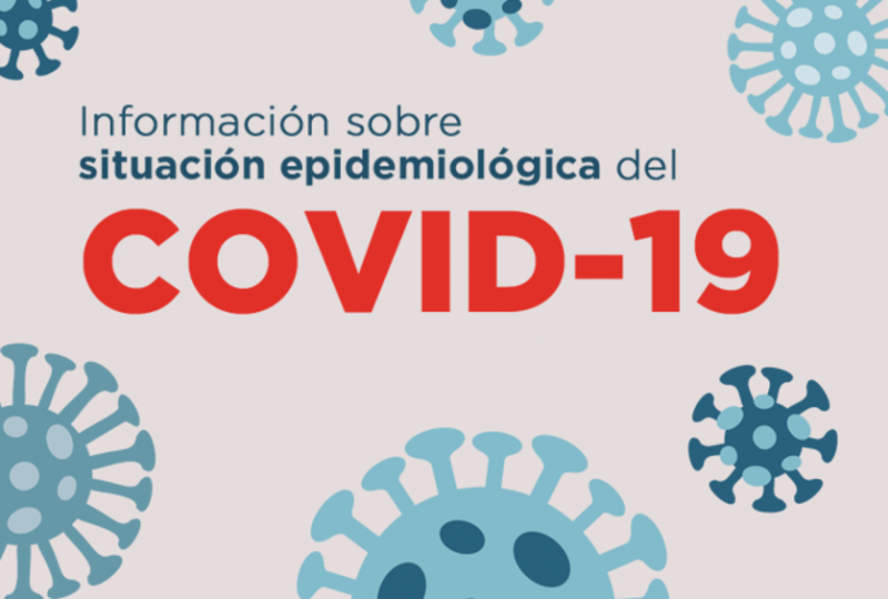 Imagen en la que pone textualmente "Información sobre situación epidemiológica del covid-19"