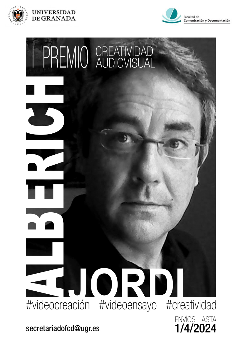 cartel I Premio Jordi Alberich cartel premio creatividad audiovusual